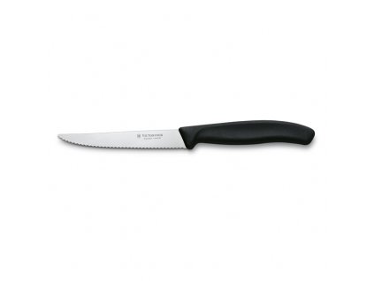 Steak knife 11 cm, black, Victorinox