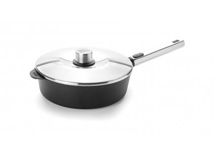 Saute pan LOGIC PRO XR IND 24 cm, with lid and removable handle, WOLL