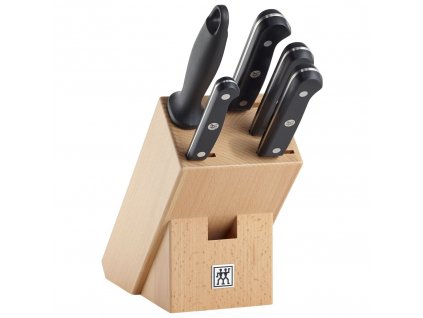 Block knife set GOURMET, 5 pcs, beech, Zwilling