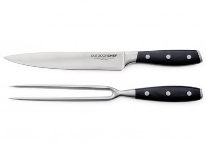 Carving knife and fork set, 2 pcs, Outdoorchef
