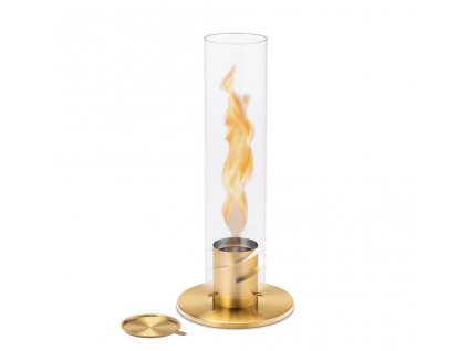 Table fireplace SPIN 120, gold, Höfats