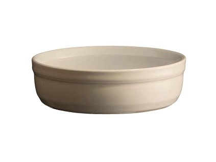 Creme brulée dish 12 cm, cream, clay, Emile Henry