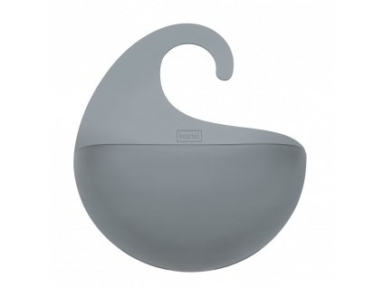 Shower caddy SURF M, transparent grey, Koziol