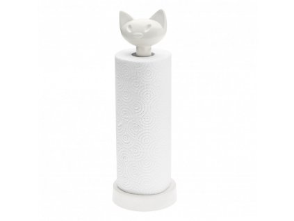 Paper towel stand MIAOU, white cotton, Koziol
