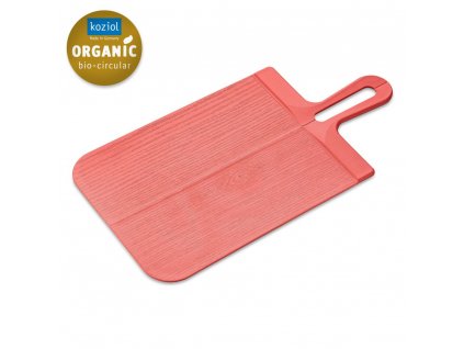 Cutting board SNAP 46 x 24 cm, foldable, coral, plastic, Koziol