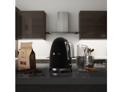 Electric kettle KLF03BLMEU 1,7 l, matt black, Smeg