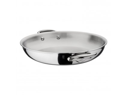 Serving pan 28 cm, stainless steel handles, Mauviel