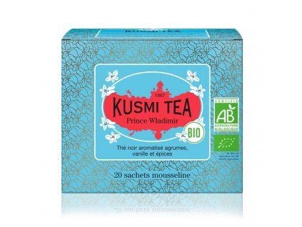 Black tea PRINCE VLADIMIR, 20 muslin tea bags, Kusmi Tea