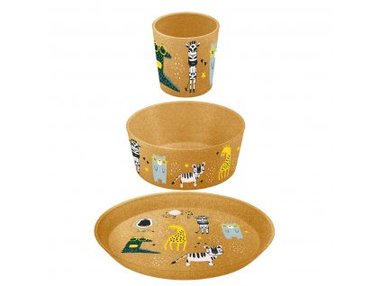 Kids dinnerware set ZOO, 3 pcs, Koziol