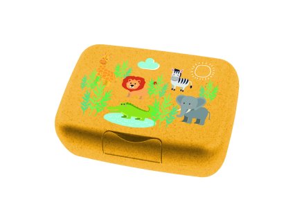 Kids lunch box AFRICA L FARM, yellow, Koziol