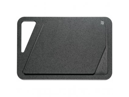 Cutting board 45 x 30 cm, with juice groove, grey, plastic, WMF