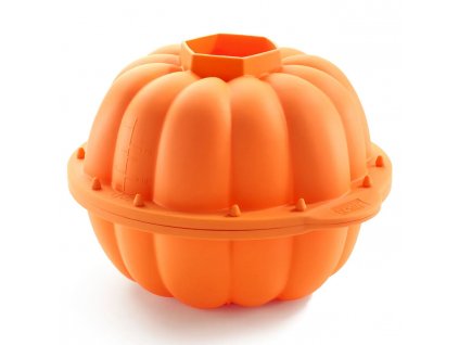 Bundt pan PUMPKIN, orange, silicone, Lékué