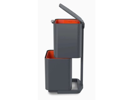 Waste bin TOTEM MAX 30062 60 l, for waste sorting, graphite, Joseph Joseph