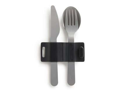 Travel cutlery set BASICS TO GO,3 pcs, stainless steel, Lékué