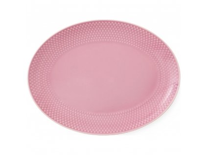 Serving platter RHOMBE 29 x 22 cm, pink, Lyngby
