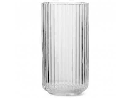 Vase 20 cm, clear glass, Lyngby