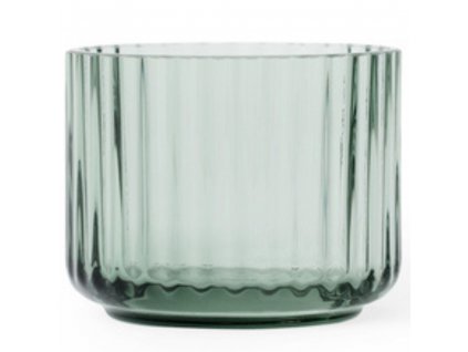 Tealight holder 7 cm, green, glass, Lyngby