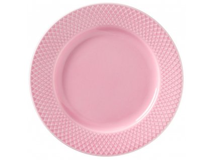 Dessert plate RHOMBE, 21 cm, pink, Lyngby