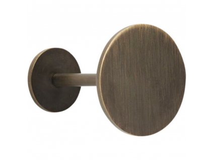 Coat hook KNOB, brass, Hübsch