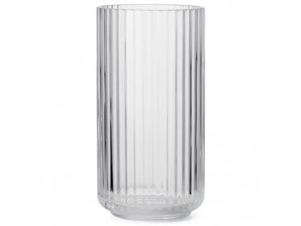 Vase 25 cm, clear glass, Lyngby