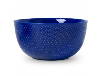 Serving bowl RHOMBE 22 cm, dark blue, Lyngby