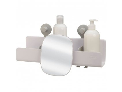 Shower shelf EASYSTORE 70548, with a mirror, white, Joseph Joseph