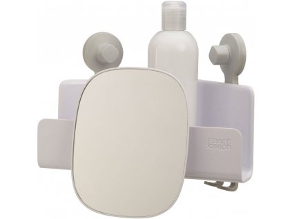 Shower shelf EASYSTORE 70549, with a mirror, white, Joseph Joseph