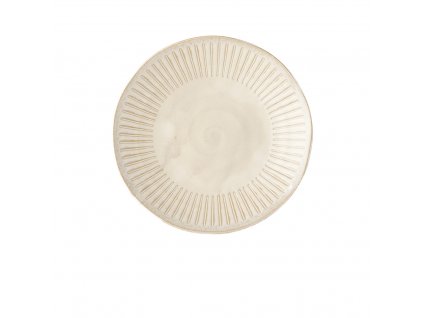 Dinner plate RIDGED ALABASTER 25 cm, MIJ