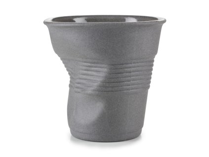 Cappuccino cup CRUMPLE CUP RECYCLAY, set of 6 pcs, grey, REVOL