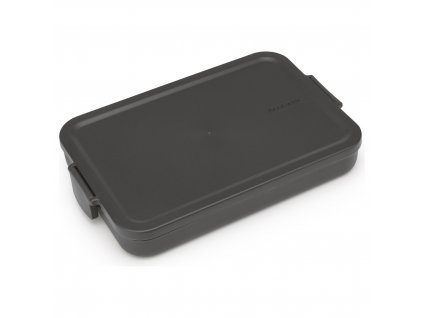 Lunch box MAKE & TAKE flat, dark grey, Brabantia