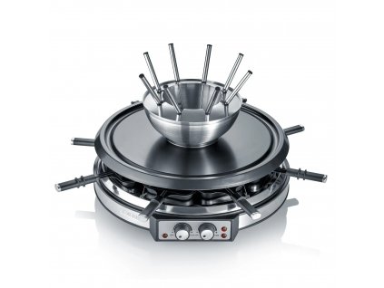 Raclette grill and fondue set 2in1 RG 2348 Severin silver
