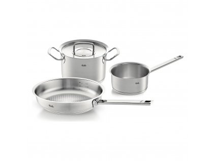 Cookware set ORIGINAL-PROFI COLLECTION, set of 3 pcs, 1,4 l/ 2 l/ 4 l, stainless steel, Fissler