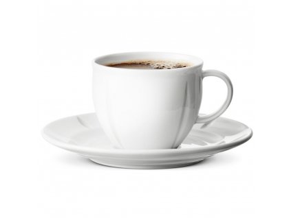 Coffee cup with saucer GRAND CRU SOFT 280 ml, white, Rosendahl