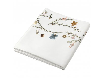 Christmas tablecloth HAMMERSHOI 150 x 370 cm, white, Kähler