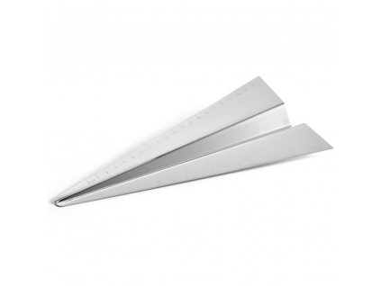 Ruler AIRPLANE 25 cm, silver, Philippi