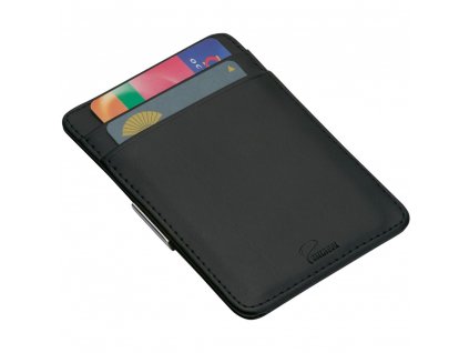 Credit card holder with money clip GIORGIO 10 cm, black, Philippi