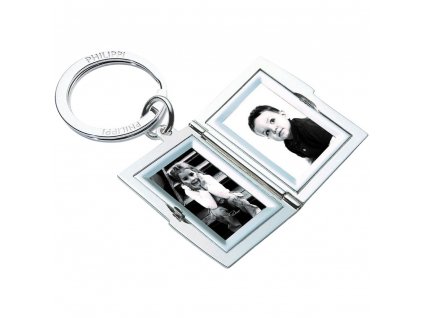 Keychain with mini photoframe FRAME 5 cm, silver, Philippi