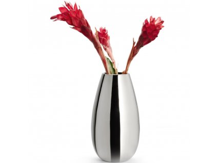 Vase ANAIS, 30 cm, silver, polished metal Philippi