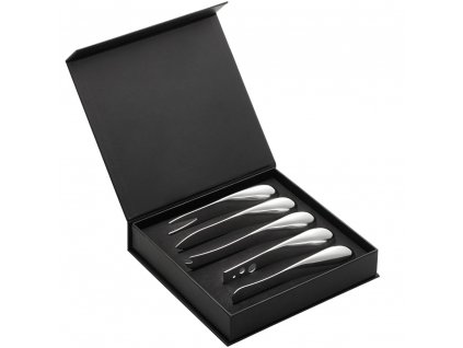 Cheese knife set SPACE, 5 pcs, silver, Philippi