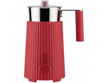 Milk frother PLISSÉ, red, Alessi