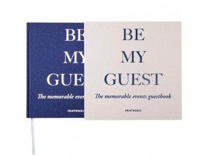 Guest book grey/navy, Printworks