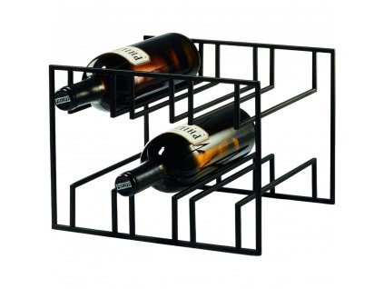 Countertop wine rack CUBO 28 cm, black, Philippi