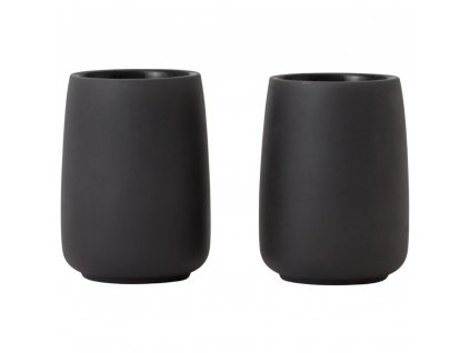 Tea mug NICOLA, set of 2 pcs, 150 ml, black, Viva Scandinavia