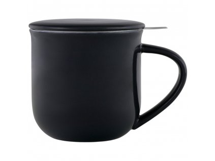 Tea infuser mug MINIMA EVA, 380 ml, black, Viva Scandinavia