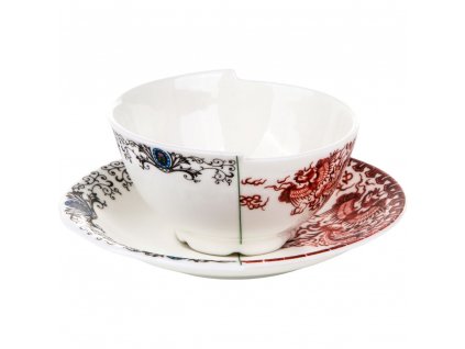 Tea cup with saucer HYBRID ZORA Seletti