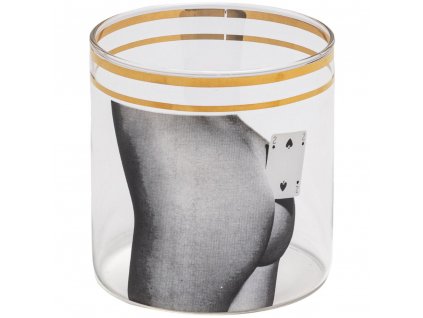 Water glass TOILETPAPER TWO OF SPADES 8,5 cm, Seletti