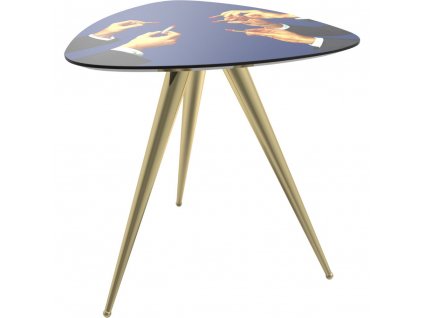 Side table TOILETPAPER LIPSTICKS 57 x 48 cm, blue, Seletti