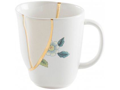 Tea mug KINTSUGI 1, white, Seletti