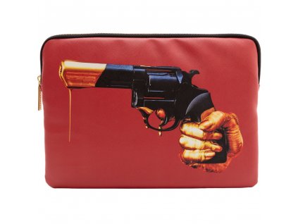 Laptop case TOILETPAPER REVOLVER 34,5 x 25 cm, red, Seletti