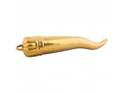 Home decoration MEMORABILIA MY LUCKY HORN 30 cm gold, porcelain, Seletti